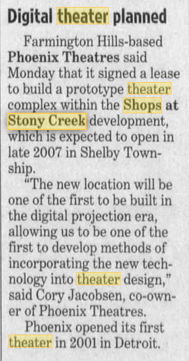 Shops at Stony Creek - 2006 ARTICLE